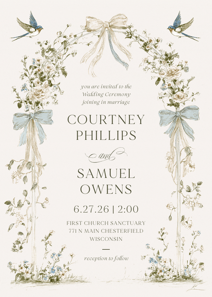 Union time - wedding invitation