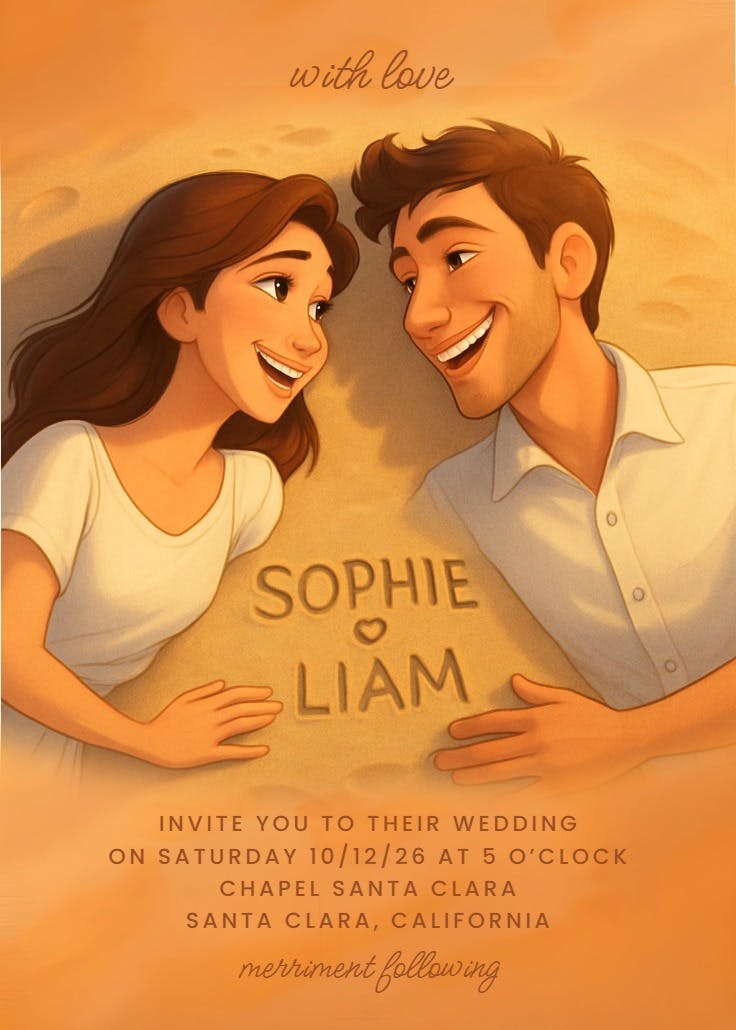Mark the moment - wedding invitation